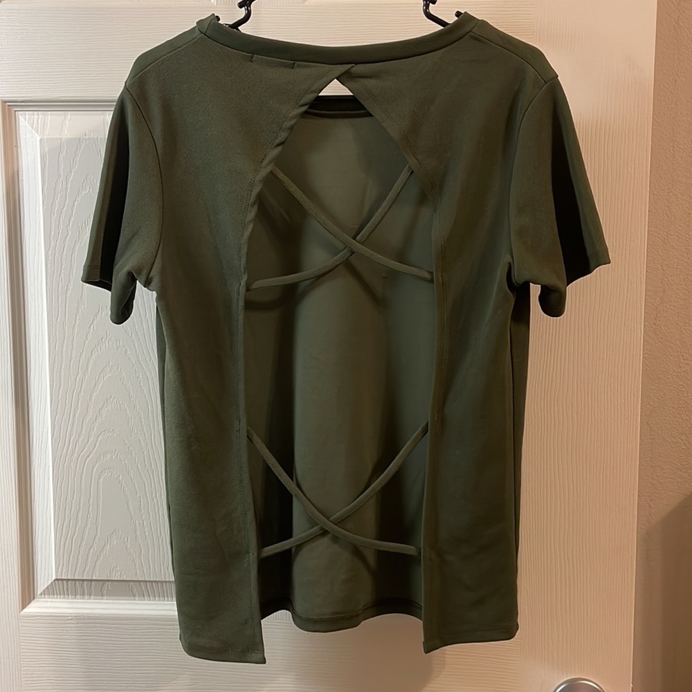 Boohoo open back top. Worn twice